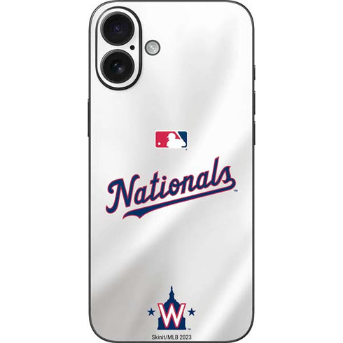 MLB Washington Nationals Home Jersey iPhone 16 Plus Skin
